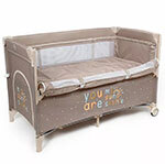 Манеж-кровать Amarobaby TRANSFORM (Sunshine), коричневый (AMARO-26TrS/12)
