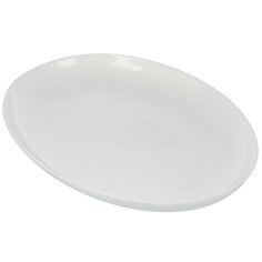 Блюдо стеклокерамика, овальное, 24х33 см, белое, Бэль, Daniks, LPKYP-130