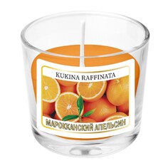 Свеча ароматическая в подсвечнике Kukina Raffinata марокканский апельсин 90 мл