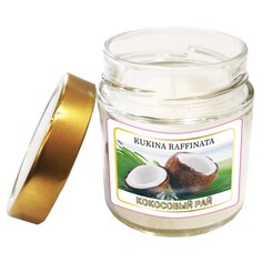 Свеча ароматическая в банке Kukina Raffinata кокосовый рай 200 мл