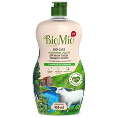 Гипоаллергенное эко средство для мытья посуды, овощей и фруктов BioMio BIO-CARE Концентрат, МЯТА, 450 мл