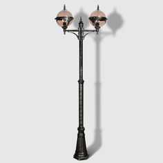 Светильник садовый Amber Lamp 9122B напольный IP44 E27 100Вт, черное серебро