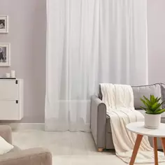 Тюль на ленте «Дизайн 4» 250x260 см цвет белый Witerra
