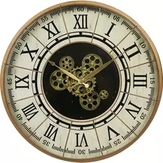 Часы настенные Atmosphera Stella круглые полипропилен цвет коричневый бесшумные ø57 см