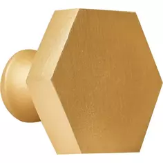 Ручка-кнопка мебельная 6101 30x100 мм, цвет матовое золото Edson