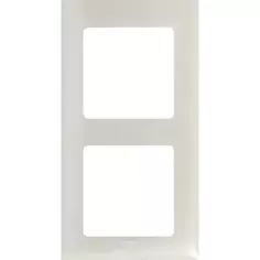Рамка для розеток и выключателей Lexman Lilian Classic 2 поста цвет жемчужный