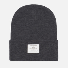 Шапка Alpha Industries Essential, цвет серый