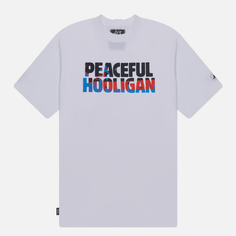 Мужская футболка Peaceful Hooligan Goal Kick, цвет белый, размер XXXXL