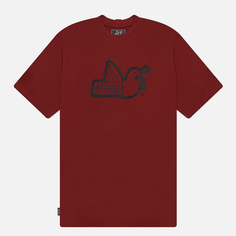 Мужская футболка Peaceful Hooligan Outline Dove, цвет коричневый, размер XXXL