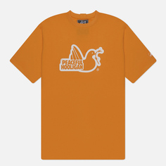 Мужская футболка Peaceful Hooligan Outline Dove, цвет оранжевый, размер XL