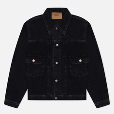 Мужская джинсовая куртка Edwin Kaihara Right Hand Black Denim 13 Oz, цвет чёрный