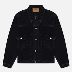 Мужская джинсовая куртка Edwin Kaihara Right Hand Black Denim 13 Oz, цвет чёрный, размер XL