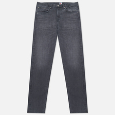 Мужские джинсы Edwin Slim Tapered Kaihara Black x Black Stretch Denim Green x White Selvage 12,5 Oz, цвет серый