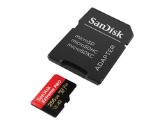 Карта памяти 256Gb - SanDisk Extreme Pro Micro Secure Digital UHS I Card SDSQXCD-256G-GN6MA