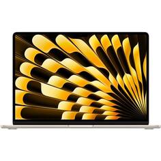 Ноутбук APPLE MacBook Air 15 (2023) (Английская раскладка клавиатуры) Starlight (Apple M2 8-core/8192Mb/256Gb/No ODD/M2 10-core/Wi-Fi/Bluetooth/Cam/15.3/2880x1864/Mac OS)
