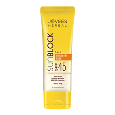 Крем для лица JOVEES Солнцезащитный крем 3-in-1 Sun Block SPF 45