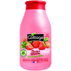 Гель для душа COTTAGE Молочко для душа увлажняющее Клубника Мята Revitalizing Shower Gel Strawberry Mint