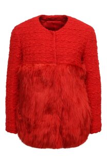 Пальто с меховой отделкой Giambattista Valli