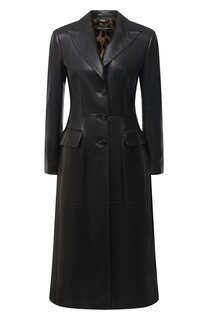 Кожаное пальто Dolce & Gabbana