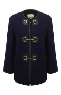 Шерстяное полупальто Gucci