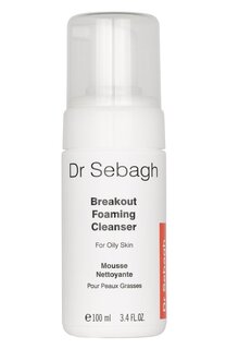 Очищающая пенка для жирной кожи и кожи с акне Breakout Foaming Cleanser. For Oily & Acne Prone Skin (100ml) Dr Sebagh