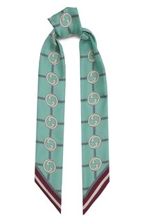 Шелковый шарф-твилли Gucci