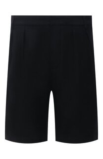 Шорты изо льна и хлопка Saint Laurent