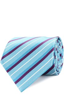 Шелковый галстук с узором Ermenegildo Zegna