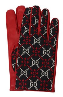 Комбинированные перчатки Gucci