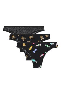 Комплект из трех пар трусов Moschino