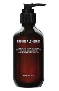 Нежный гель для умывания «Герань, бергамот, роза» (200ml) Grown Alchemist