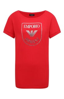 Хлопковая футболка Emporio Armani