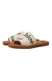 Текстильные шлепанцы Woody Chloé Chloe