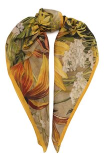 Шелковый платок Полевые цветы Gourji