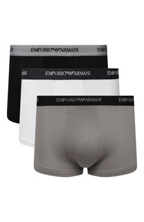 Комплект из трех хлопковых боксеров Emporio Armani