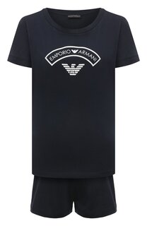 Хлопковая пижама Emporio Armani