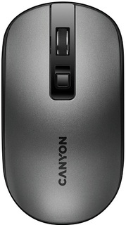 Мышь Wireless Canyon MW-18 CNS-CMSW18DG 2.4GHz, 4кн., бесшумные кнопки, DPI: 800/1200/1600, 300mAh Li-poly, тёмно-серый