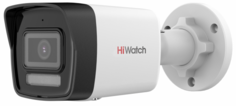 Видеокамера IP HiWatch DS-I450M(C)(2.8mm) 4Мп, уличная, цилиндрическая, с EXIR-подсветкой до 30м и встроенным микрофоном