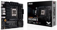 Материнская плата mATX ASUS TUF GAMING B650M-E (AM5, AMD B650, 4*DDR5(6400), 4*SATA3, 2*M.2, Audio, Gb LAN, USB 3.2, USB 2.0, 2*DP, HDMI)