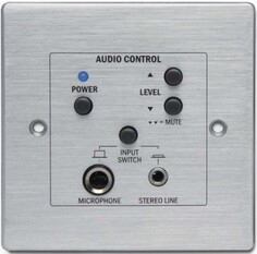 Панель управления настенная BIAMP ACPL 912.0091.900/911.1519.900 активными АС SDQ5PIR: вкл./выкл., управление громкостью, оснащен микрофонным вх. (раз