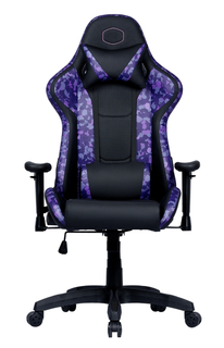 Кресло игровое Cooler Master Caliber R1S экокожа, цвет: чёрный/фиолетовый, до 150кг