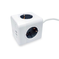 Удлинитель RocketSocket GNS1405 230 В, 16 А, IP20, 4 розетки, 3*USB 2A+C с блоком 5В/3.0А, защитные шторки, цвет серый