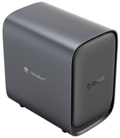 Док-станция Orico ORICO-HS500-EU-GY-BP для жёстких дисков, 5 отсеков, на 2x 2,5 Gigabit Ethernet, 2xUSB3.0 Type-A портов, серая