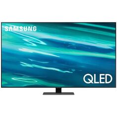 Телевизор Samsung QE50Q80AAUXCE QLED, 3840x2160, Smart TV, Wi-Fi, Voice, PQI 3200, HDR 8х, HDR10+, DVB-T2/C/S2, 2.2 CH, 40W, OTS Lite, 4*HDMI, 2*USB,