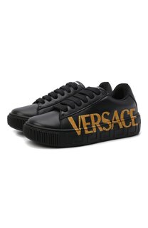 Кожаные кеды Versace