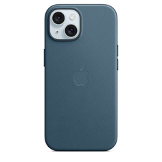 Чехол-накладка Apple MagSafe для iPhone 15, микротвил, штормовой синий