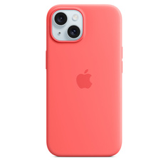 Чехол-накладка Apple MagSafe для iPhone 15, силикон, гуава