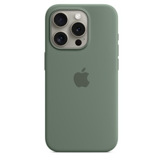 Чехол-накладка Apple MagSafe для iPhone 15 Pro, силикон, кипарис