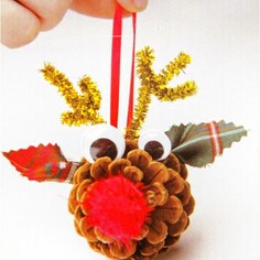 Набор для создания подвесной елочной игрушки из шишек Школа талантов