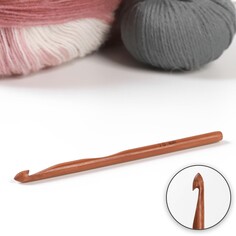 Крючок для вязания, бамбуковый, d = 7 мм, 15 см Арт Узор